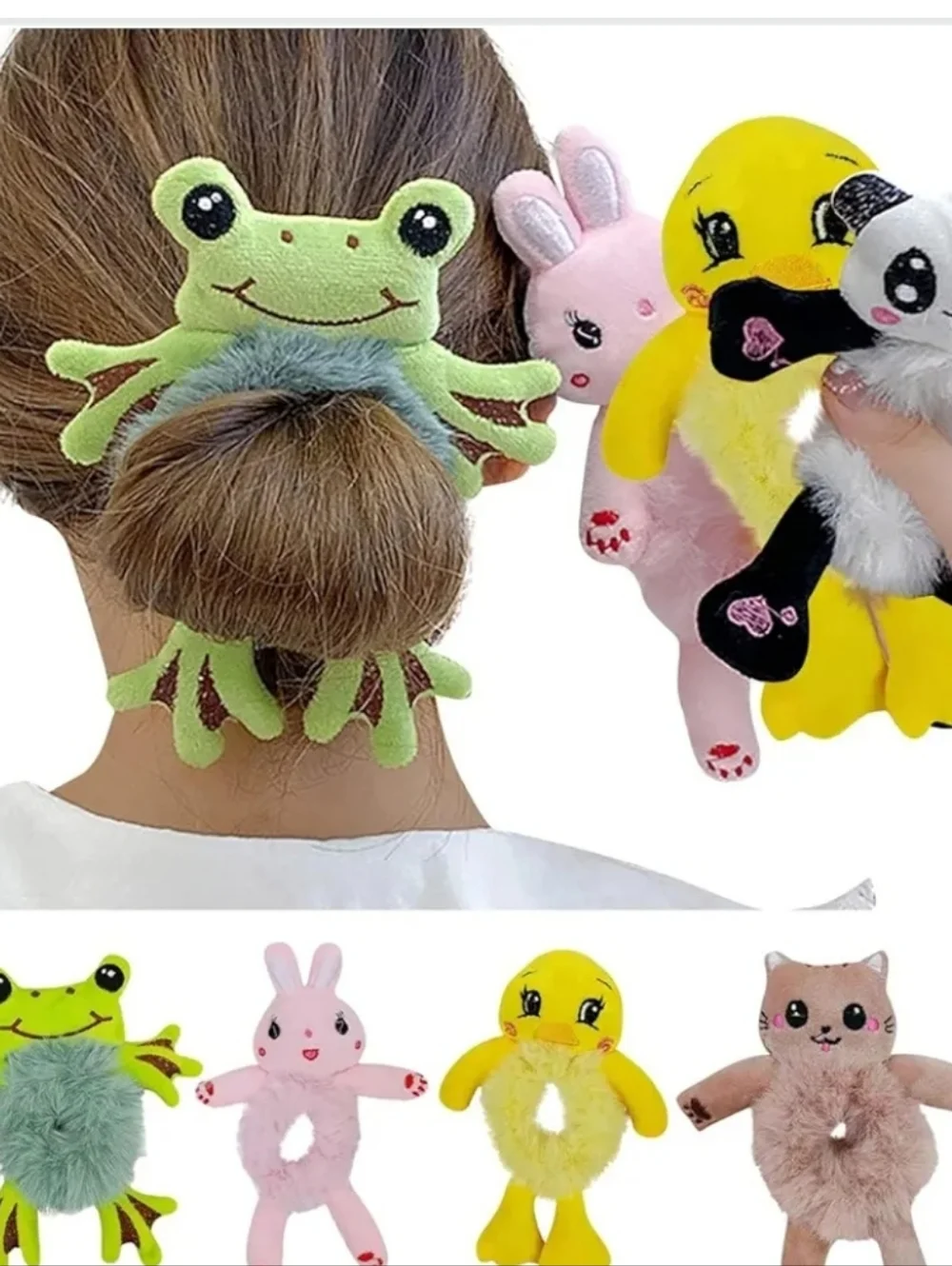 Kids Hair Ties Plush Hair Accessories (5pieces) New